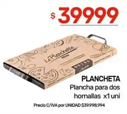 Nini Mayorista La Planchetta plancha para dos hornallas oferta