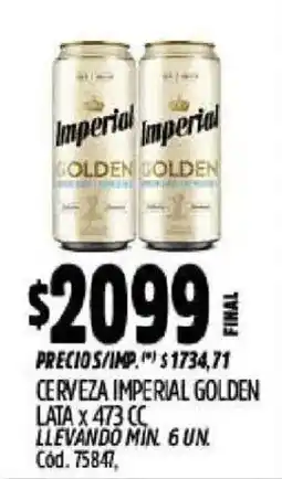 Supermercados Yaguar Imperial cerveza imperial golden oferta