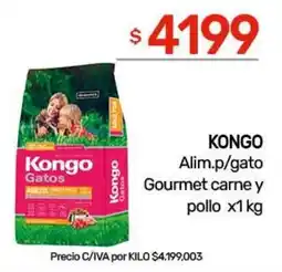 Nini Mayorista Kongo alimento para gato gourmet carne y pollo oferta