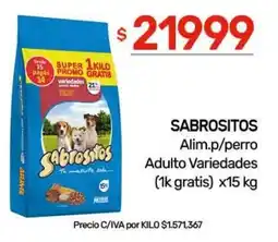 Nini Mayorista Sabrositos alim.p/perro adulto variedades oferta