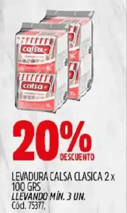 Supermercados Yaguar Calsa levadura clasica oferta