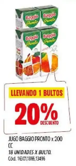 Baggio jugo pronto