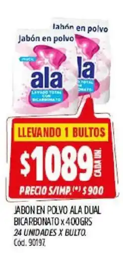 Supermercados Yaguar Ala jabón en polvo oferta