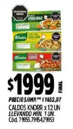 Supermercados Yaguar Knorr caldos oferta