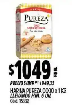 Supermercados Yaguar Pureza harina 0000 oferta