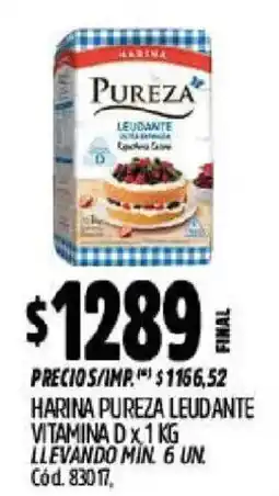 Supermercados Yaguar Pureza harina leudante oferta