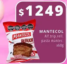 Nini Mayorista Mantecol alfajor trip. rell. pasta mantec. oferta
