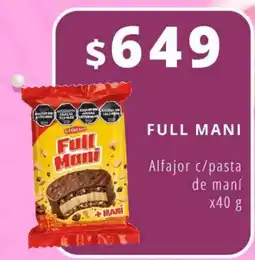 Nini Mayorista Full mani alfajor c/pasta de mani oferta