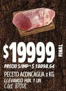 Supermercados Yaguar Peceto aconcagua oferta