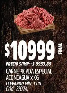 Supermercados Yaguar Carne picada especial aconcagua oferta