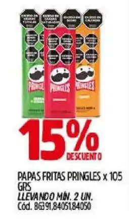 Supermercados Yaguar Pringles papas fritas oferta