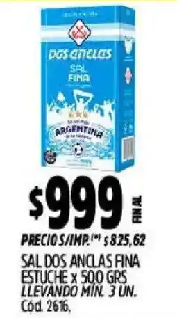 Supermercados Yaguar Dos anclas sal fina oferta