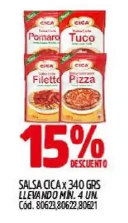 Supermercados Yaguar Cica salsa de tomate oferta