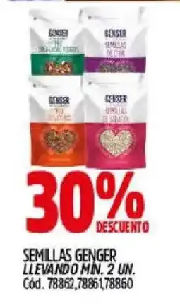 Supermercados Yaguar Genger semillas oferta