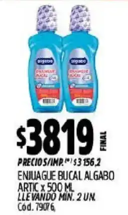 Supermercados Yaguar Algabo enjuague bucal oferta