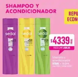 Supermercados Yaguar Sedal shampoo y acondicionador oferta