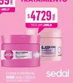Supermercados Yaguar Sedal crema tratamiento oferta