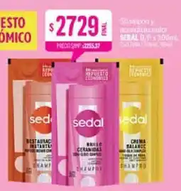 Supermercados Yaguar Sedal shampoo y acondicionador oferta
