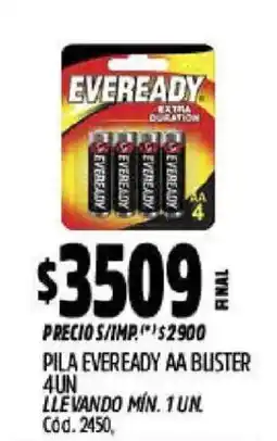 Supermercados Yaguar Eveready pila aa buster oferta