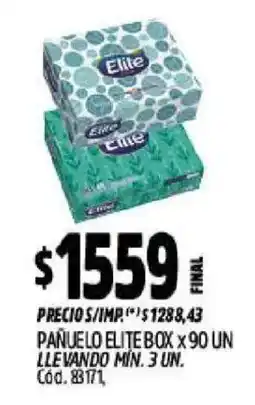 Supermercados Yaguar Elite pañuelo box oferta