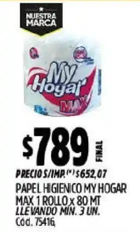 Supermercados Yaguar My hogar papel higienico oferta