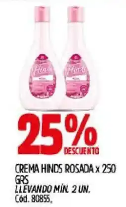 Supermercados Yaguar Hinds crema rosada oferta