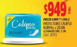 Supermercados Yaguar Calipso protectores diarios normal oferta