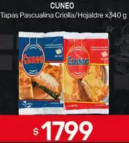 Nini Mayorista Cuneo tapas pascualina criolla/hojaldre oferta
