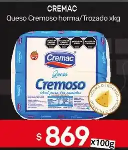Nini Mayorista Cremac queso cremoso horma/trozado oferta