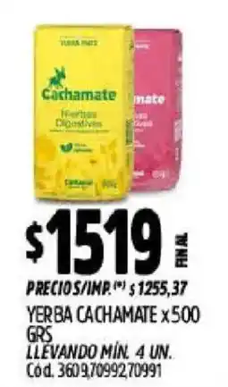 Supermercados Yaguar Cachamate yerba digestiva oferta