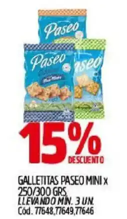 Supermercados Yaguar Paseo galletitas mini oferta