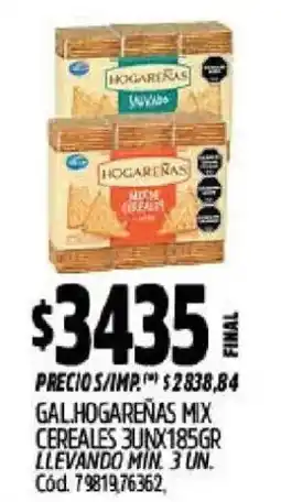 Supermercados Yaguar Hogareñas mix cereales oferta