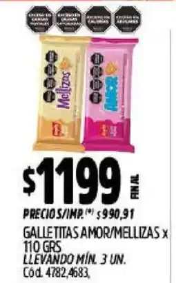 Supermercados Yaguar Melizas galletitas amor oferta