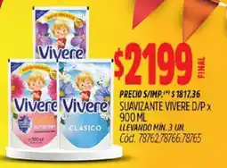Supermercados Yaguar Vivere suavizante d/p oferta