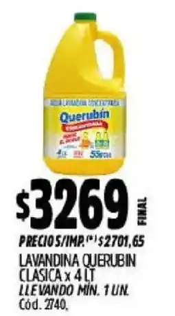 Supermercados Yaguar Querubin lavandina clasica oferta