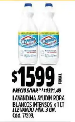 Supermercados Yaguar Ayudin lavandina ropa blancos intensos oferta