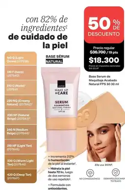 Avon Avon - base serum natural oferta