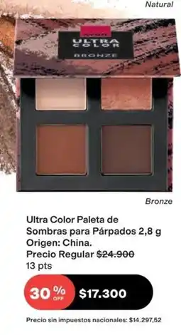 Avon Avon - ultra color paleta de sombras para párpados oferta