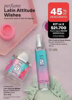 Avon Avon - latin attitude wishes eau de toilette 50 ml + colonia spray corporal 125 ml oferta