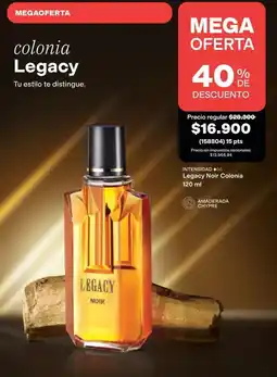 Avon Colonia legacy noir colonia oferta