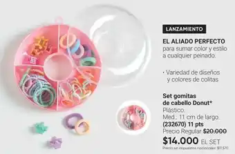 Variedad - set gomitas de cabello donut* (232670)
