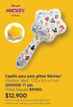 Avon Disney - cepillo para pelo glitter mickey (209009) oferta