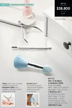 Avon Kit x3 set de tijera y repujador doble oferta