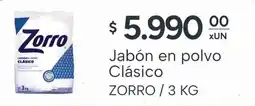 El Milagro Mayorista Zorro jabón en polvo clásico oferta