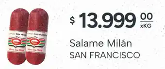 El Milagro Mayorista San francisco salame milán oferta