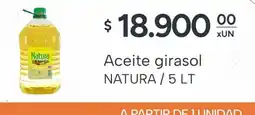 El Milagro Mayorista Natura aceite girasol oferta