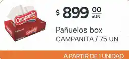 El Milagro Mayorista Campanita pañuelos box oferta