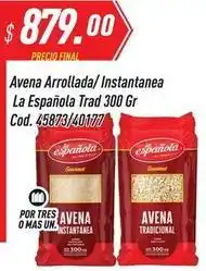 Supermercados Comodin La española - avena arrollada/instantanea trad 300 gr cod. 45873/40177 oferta