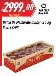 Dulcor - dulce de membrillo x 1 kg cod. 48290