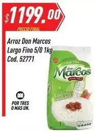 Supermercados Comodin Don marcos - arroz largo fino 5/0 1kg cod. 52771 oferta